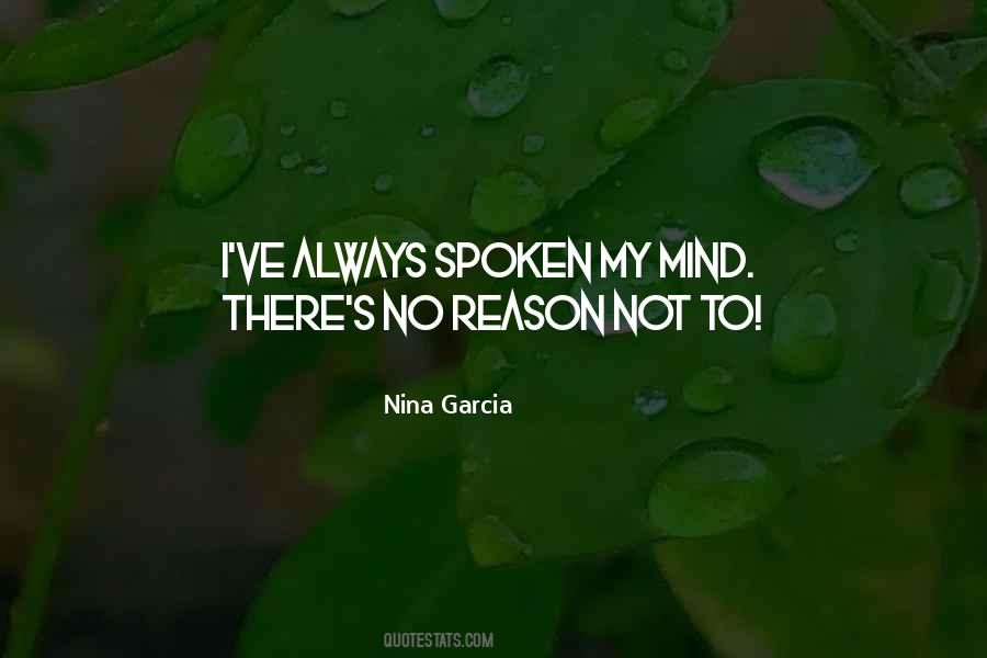 Nina Garcia Quotes #581925