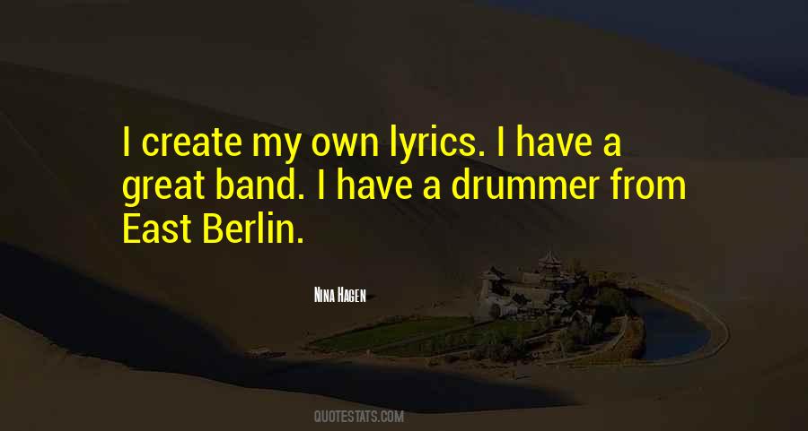 Nina Hagen Quotes #409137