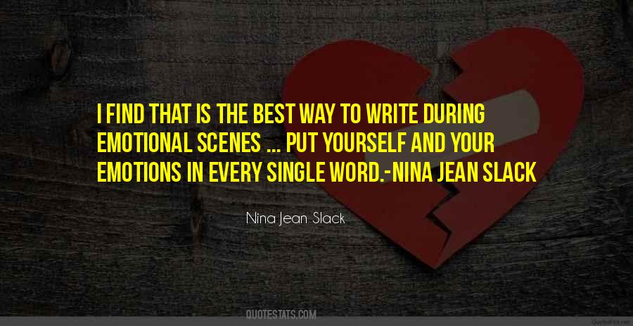Nina Jean Slack Quotes #1310863