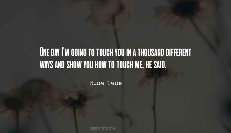 Nina Lane Quotes #483173