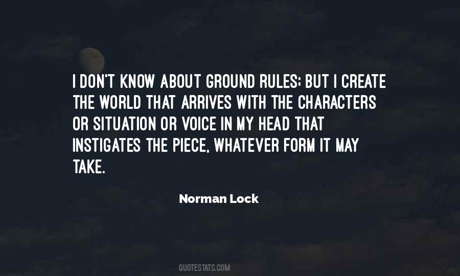 Norman Lock Quotes #693765