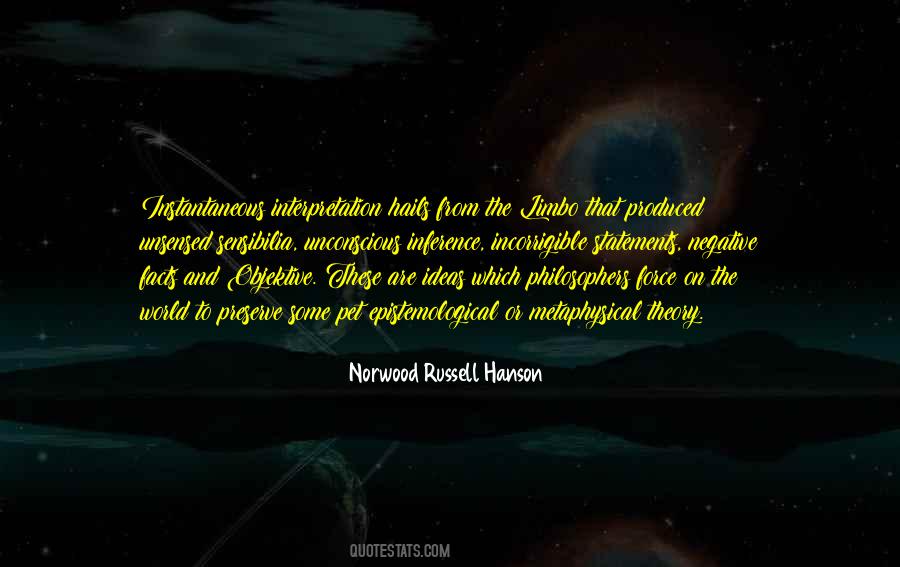 Norwood Russell Hanson Quotes #1169950