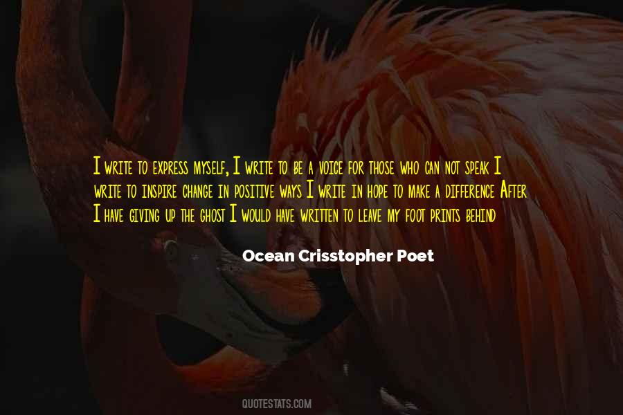 Ocean Crisstopher Poet Quotes #1028497 Ocean Crisstopher Poet Quotes #1028497