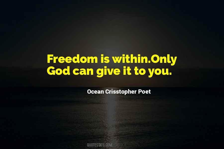 Ocean Crisstopher Poet Quotes #89253