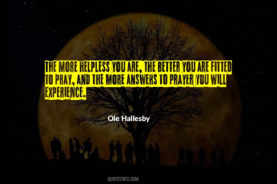 Ole Hallesby Quotes #12088