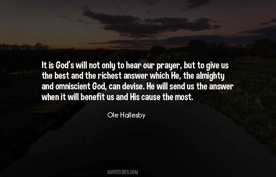 Ole Hallesby Quotes #1651461