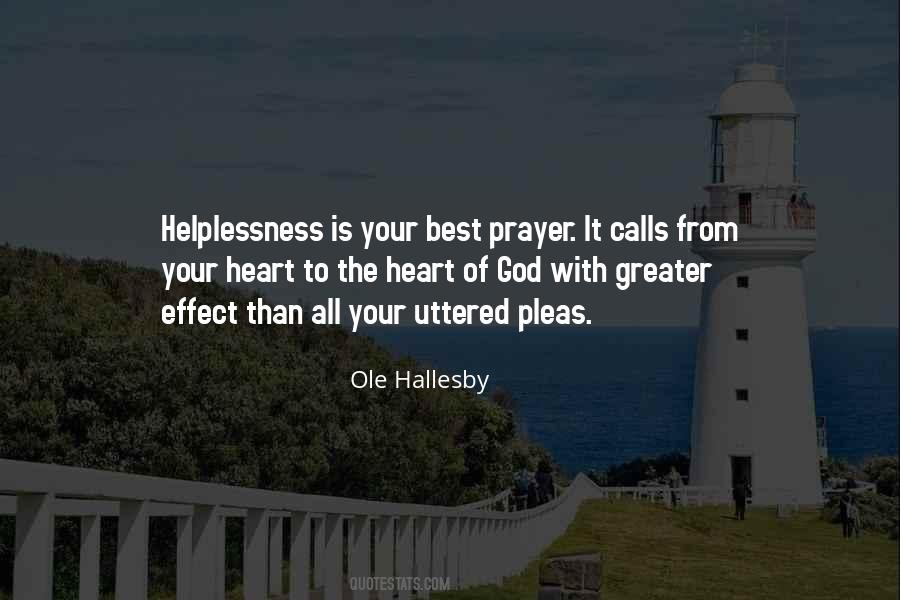 Ole Hallesby Quotes #1851323