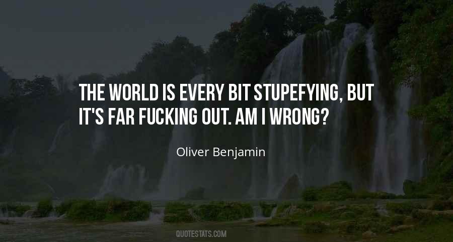 Oliver Benjamin Quotes #1005099