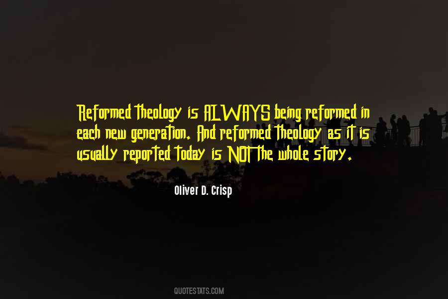 Oliver D. Crisp Quotes #1096102