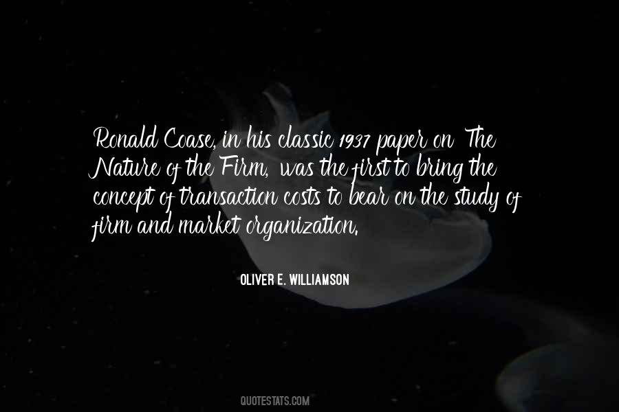 Oliver E. Williamson Quotes #412788