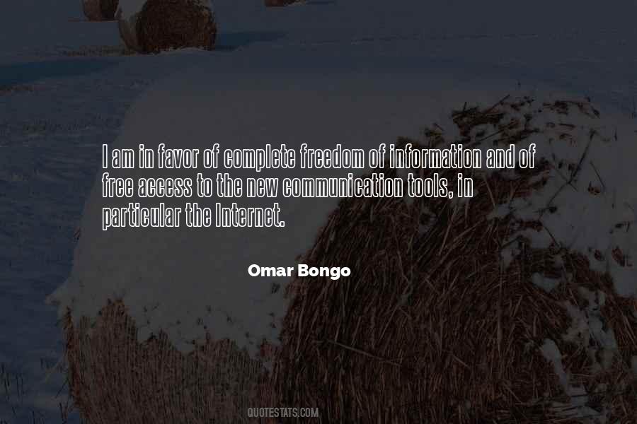 Omar Bongo Quotes #1045879