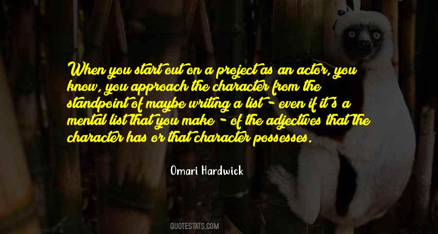 Omari Hardwick Quotes #439760