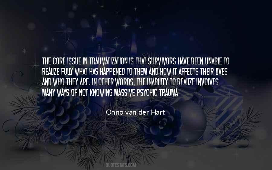 Onno Van Der Hart Quotes #1197482