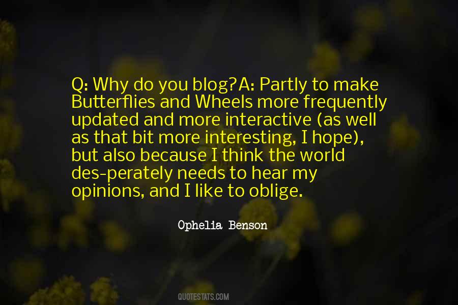 Ophelia Benson Quotes #209646