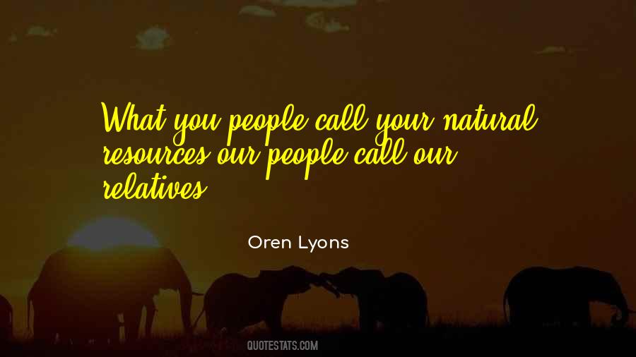 Oren Lyons Quotes #1371012