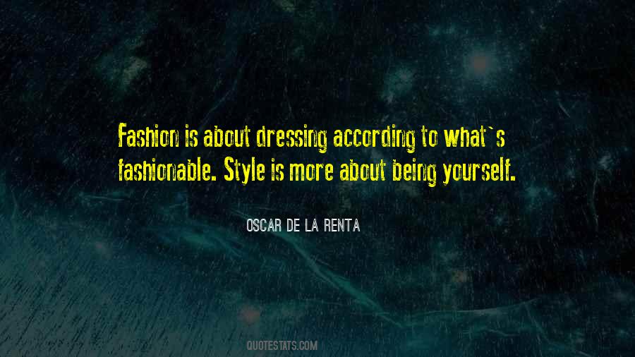 Oscar De La Renta Quotes #101798