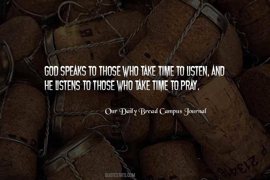 Our Daily Bread Campus Journal Quotes #1573365