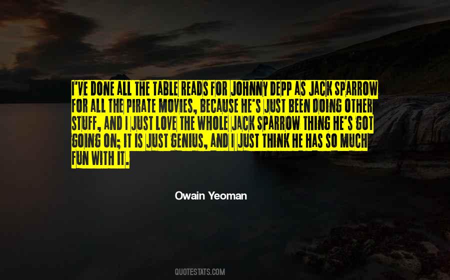 Owain Yeoman Quotes #992898