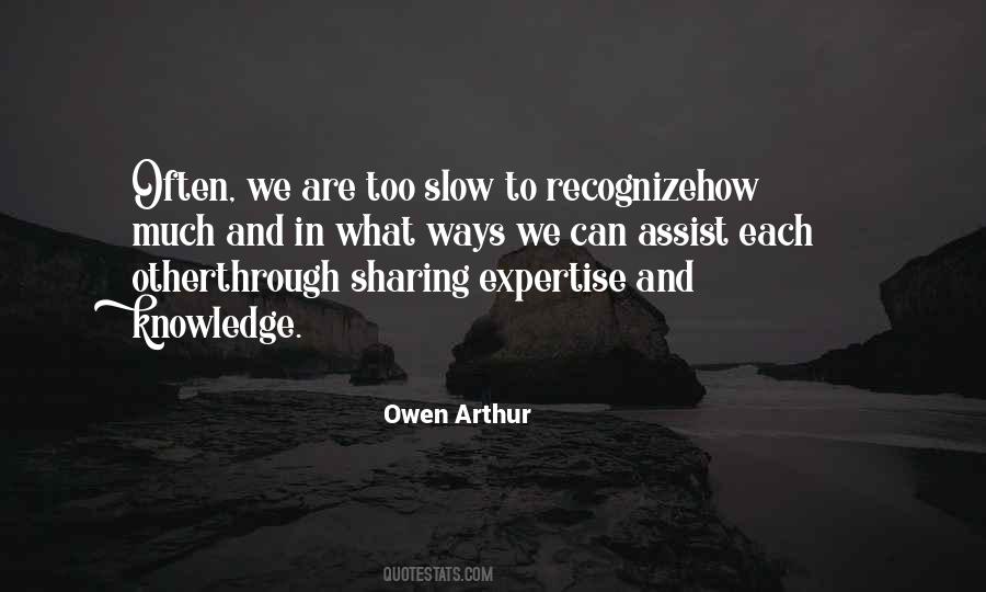 Owen Arthur Quotes #1050380