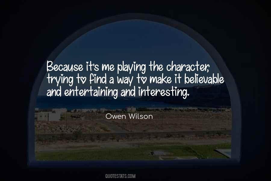 Owen Wilson Quotes #532213