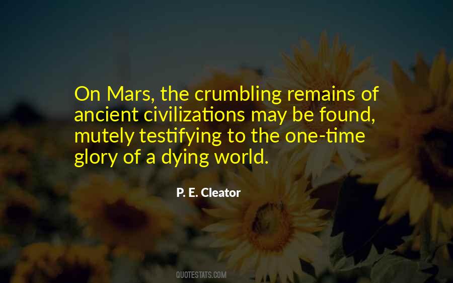 P. E. Cleator Quotes #258035