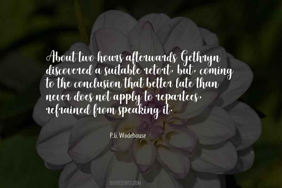 P.G. Wodehouse Quotes #103704