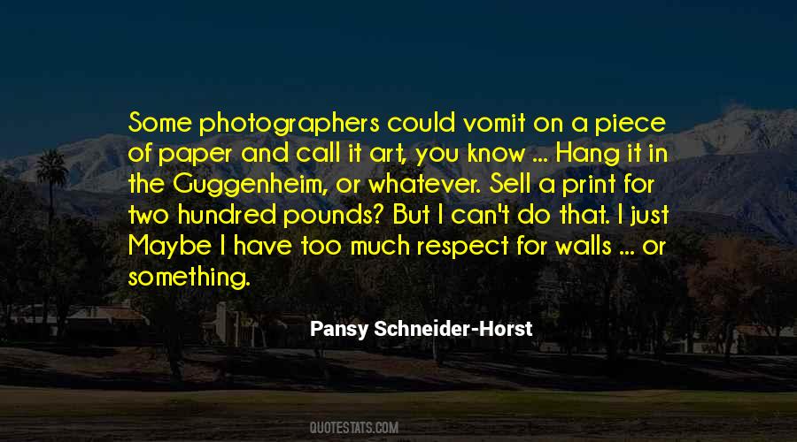 Pansy Schneider-Horst Quotes #866971