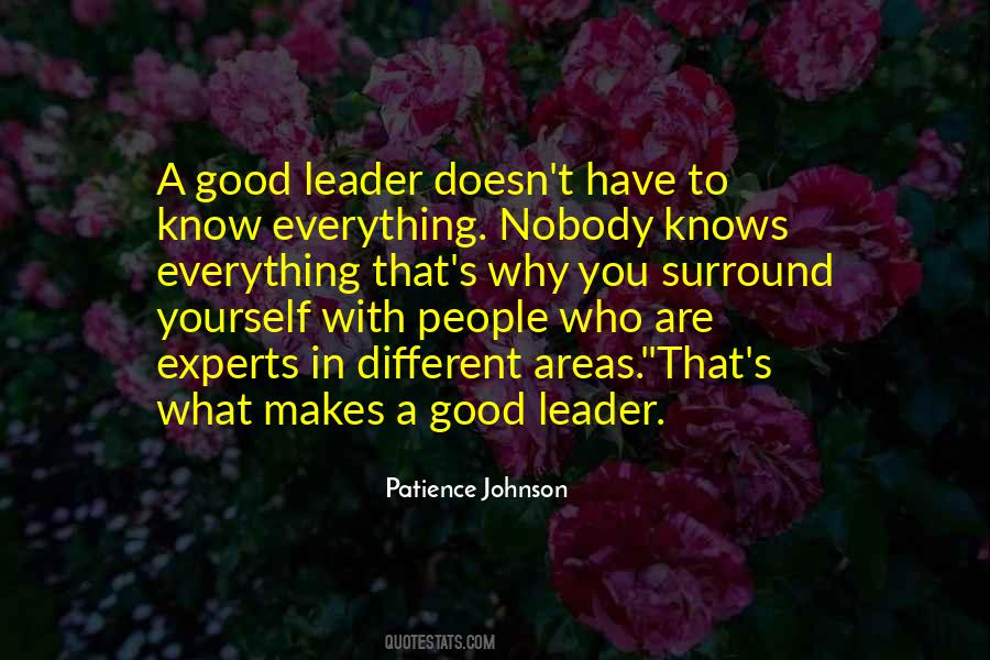 Patience Johnson Quotes #1157454