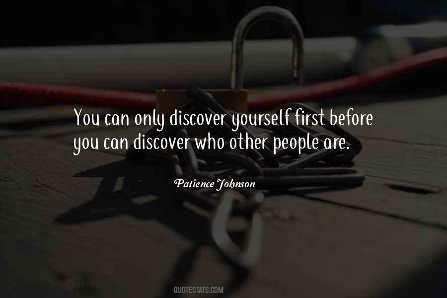Patience Johnson Quotes #1680501