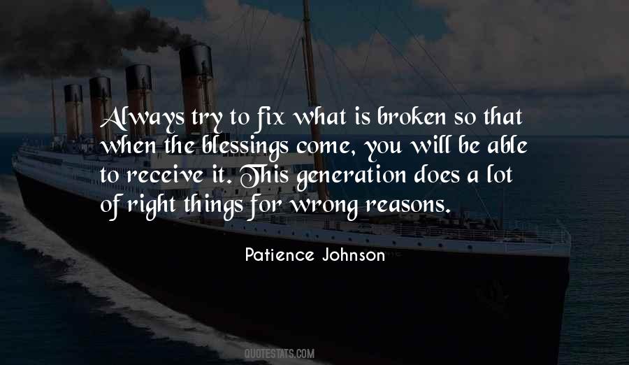 Patience Johnson Quotes #582849