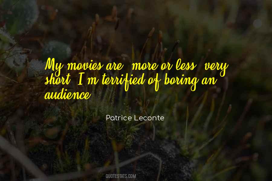 Patrice Leconte Quotes #1754708