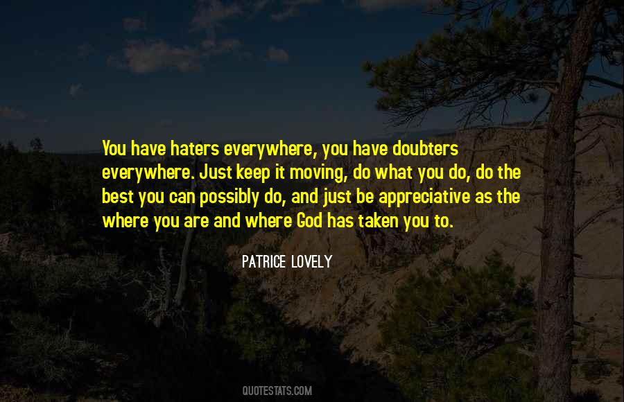 Patrice Lovely Quotes #1632921