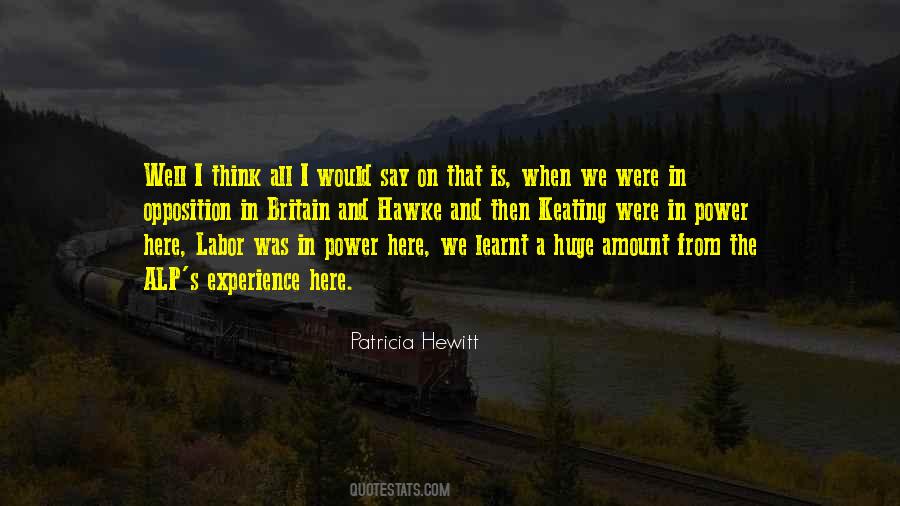 Patricia Hewitt Quotes #1089670