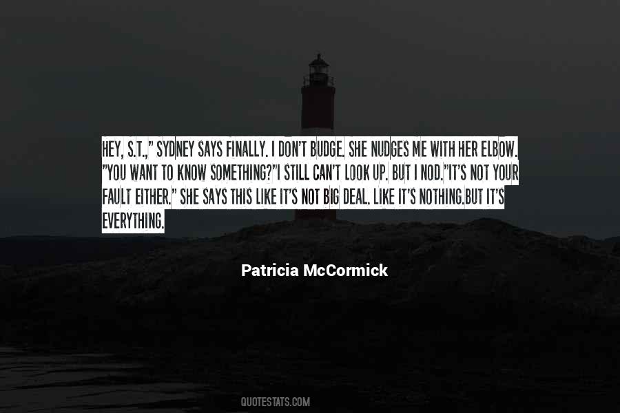Patricia McCormick Quotes #210690
