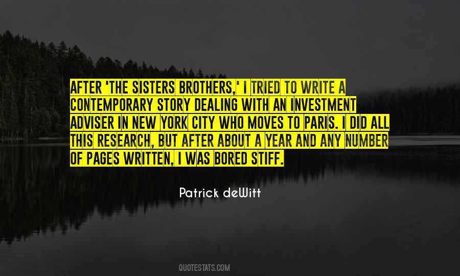 Patrick DeWitt Quotes #1271200