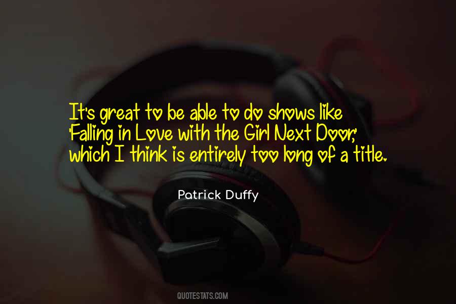 Patrick Duffy Quotes #670243