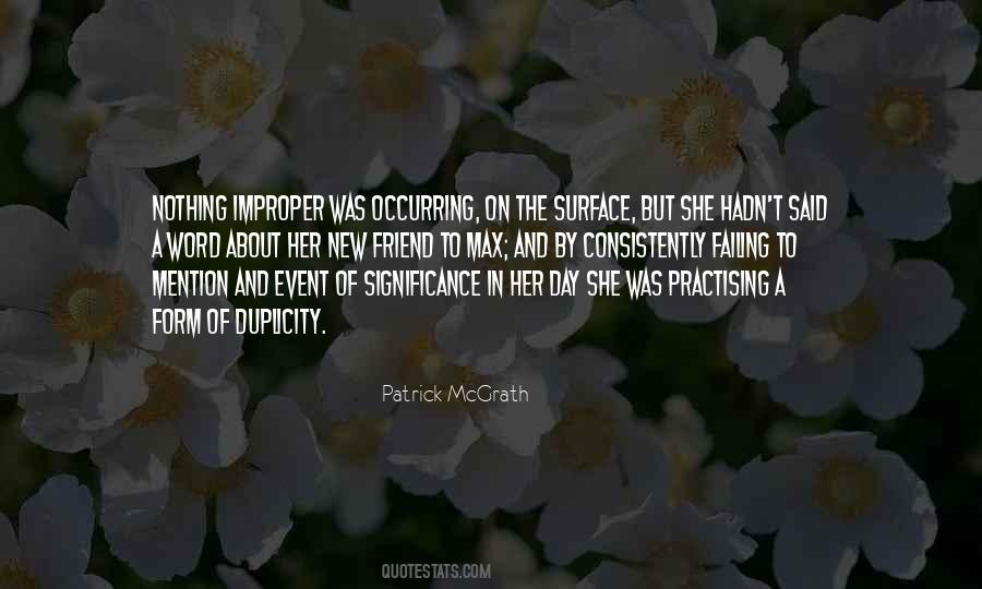 Patrick McGrath Quotes #791657