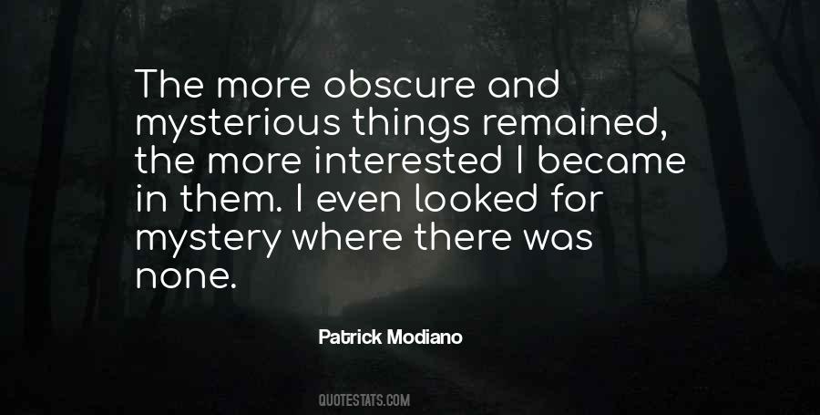 Patrick Modiano Quotes #957883