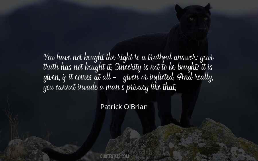 Patrick O'Brian Quotes #913549