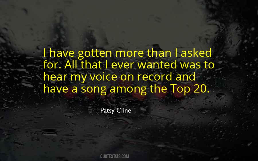 Patsy Cline Quotes #1345302