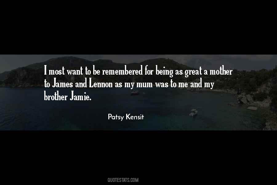 Patsy Kensit Quotes #1163420