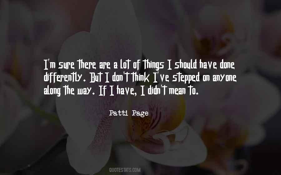 Patti Page Quotes #304890
