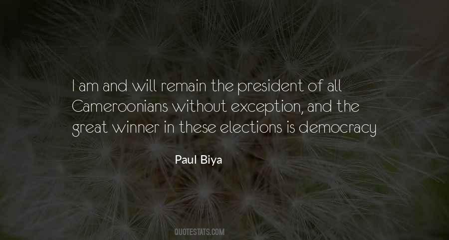 Paul Biya Quotes #1178120