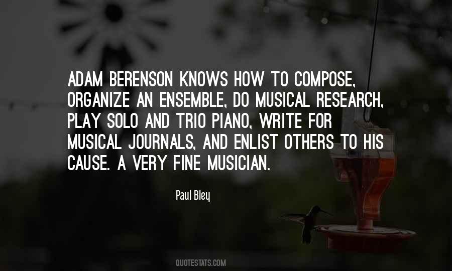 Paul Bley Quotes #49790