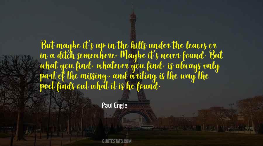 Paul Engle Quotes #240237
