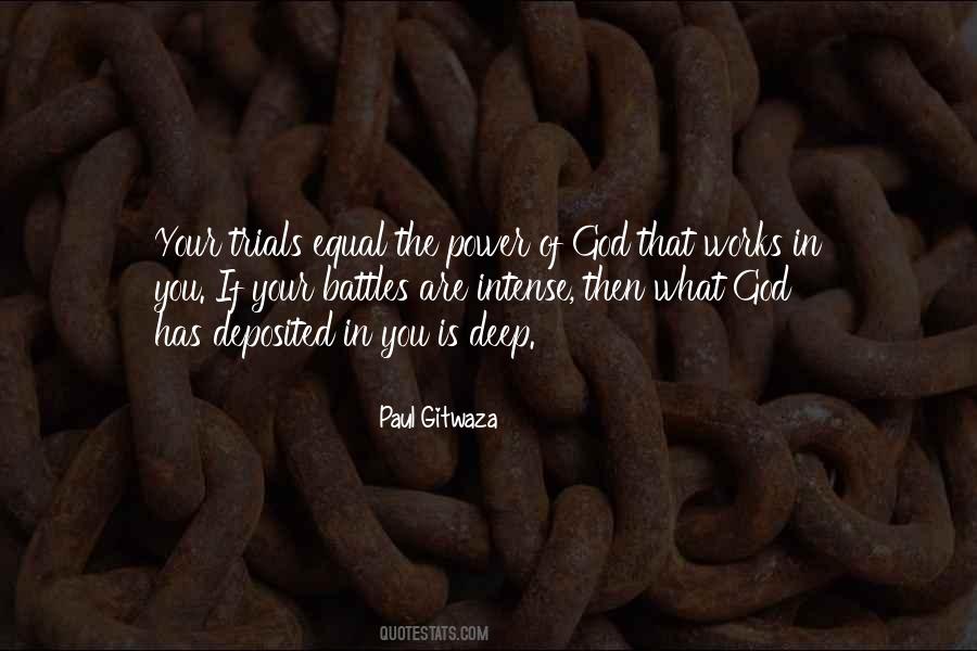 Paul Gitwaza Quotes #186886