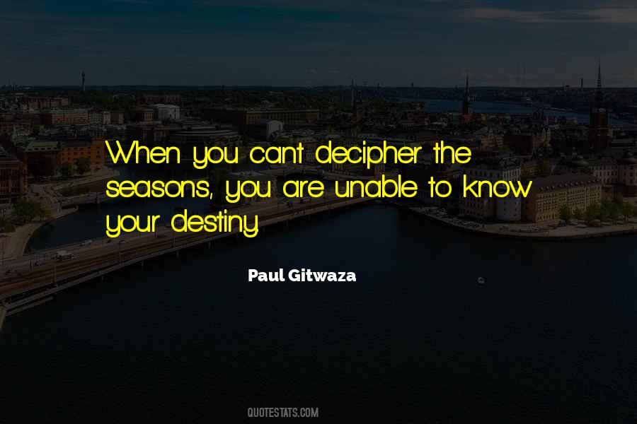 Paul Gitwaza Quotes #337033