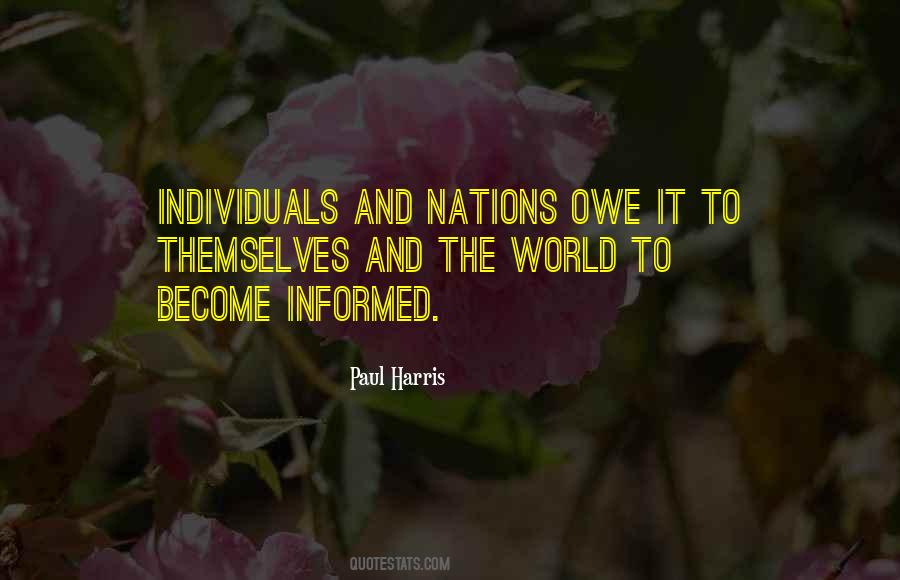 Paul Harris Quotes #1376293