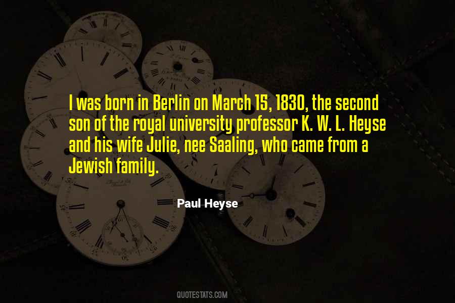 Paul Heyse Quotes #13466