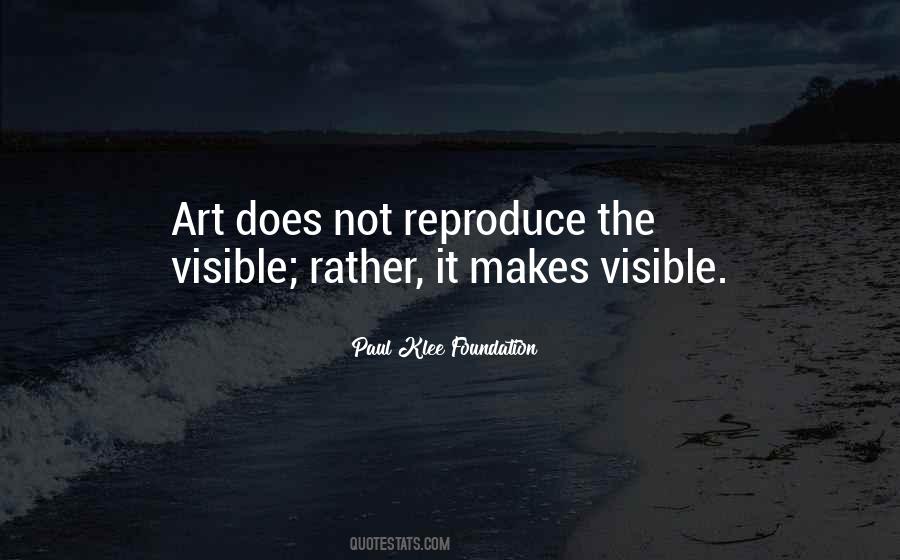 Paul Klee Foundation Quotes #817622